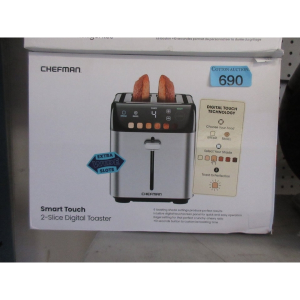 Chefman Smart Touch 2-Slice Digital Toaster
