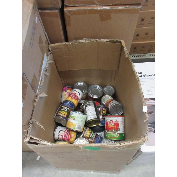 20+ Dented Cans of Assorted Food Products