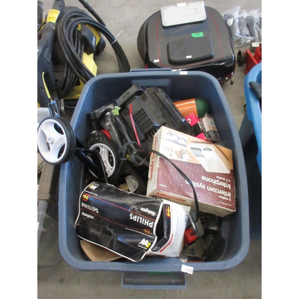 Tote of Tools & Handyman Goods - Preowned - As Is