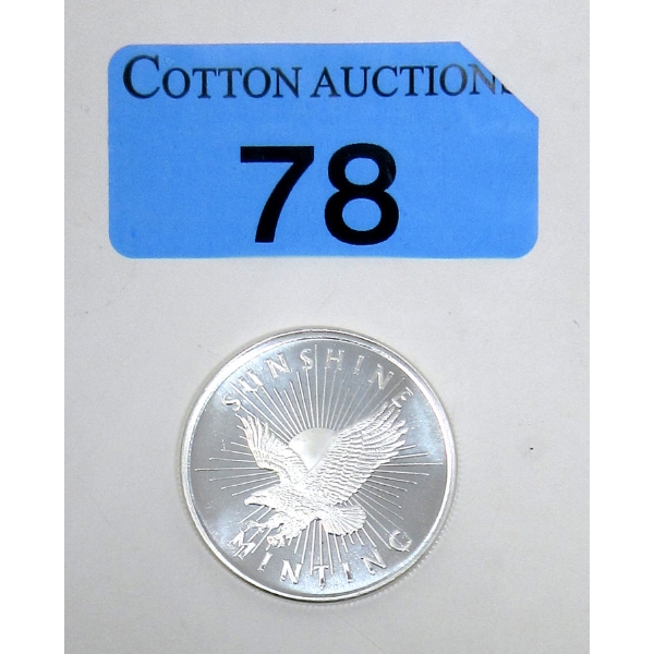 1/2 Oz .999 Silver Sunshine Minting Round 