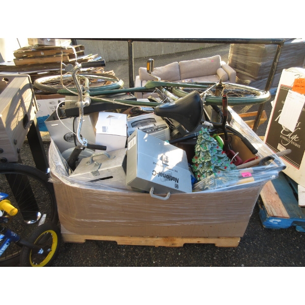 Skid of Storage Locker Goods - As Is
