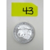 Image 1 : 1 Oz .999 Silver 2013 Africa Wildlife Elephant Coin 