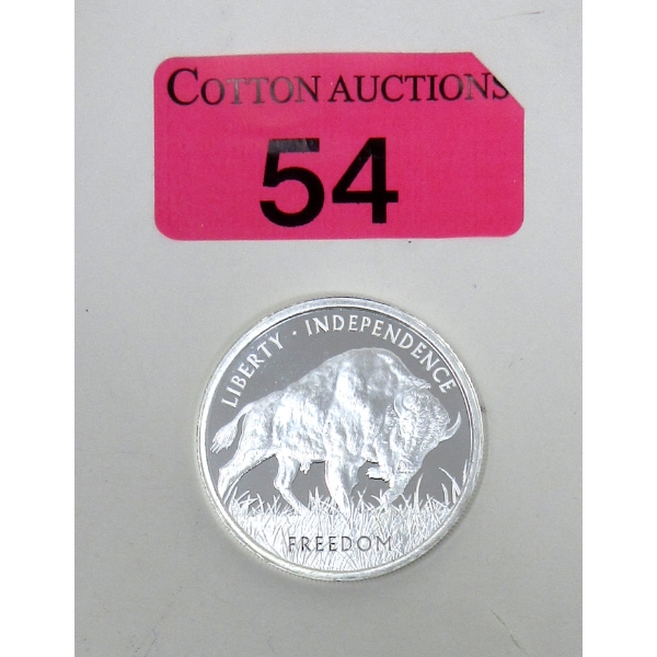 1 Oz .999 Silver PAMP Suisse Buffalo Round 