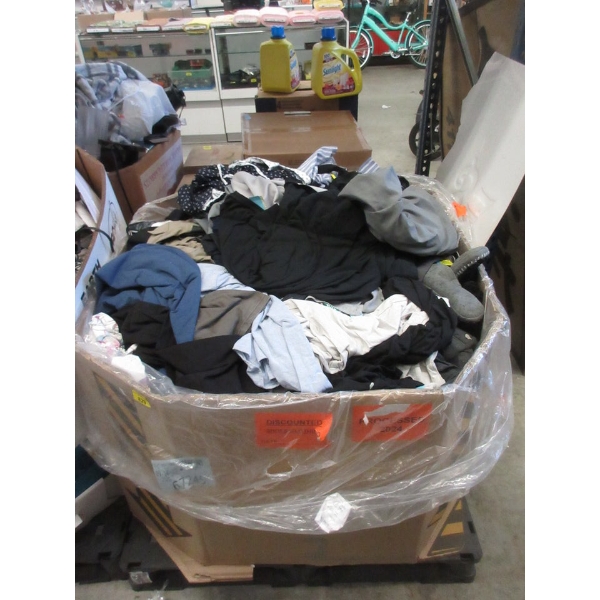 Skid of Overstock & Customer Return Clothing - As Is