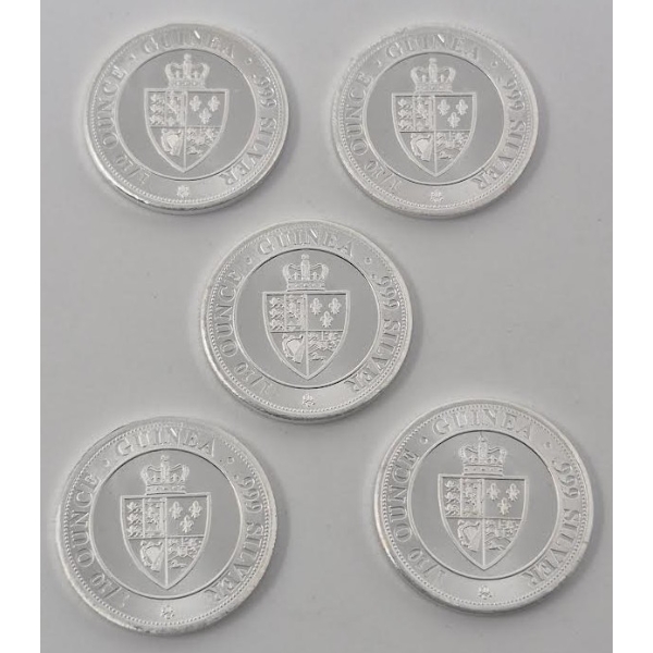5 x 1/10 Oz .999 Silver 2020 New Guinea Coins