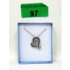 Image 2 : Half Carat Blue & White Diamond Pendant 
