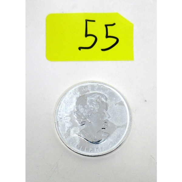 1 Oz .9999 Silver 2013 Maple Leaf Coin 