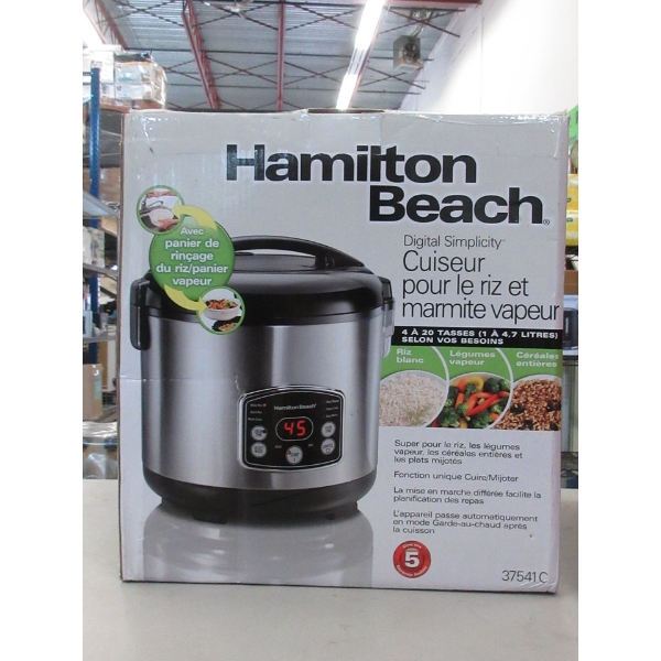 Hamilton Beach Rice Cooker & Steamer - 4-20 Cups