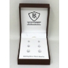 Image 2 : BNIB Mans Sterling Silver Cubic Zirconia Stud Earrings 