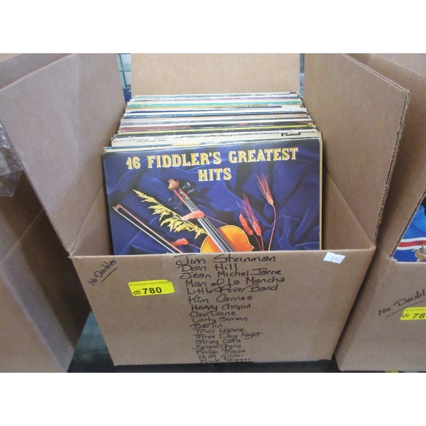 50 Vintage Vinyl LP Records - Majority are 1970s