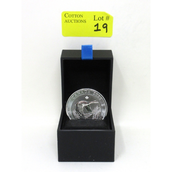 2 Oz .9999 Silver 2025 Canada Goose Coin 