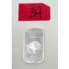 Image 1 : 1 Oz .999 Silver Liberty 2-Sided Art Bar 