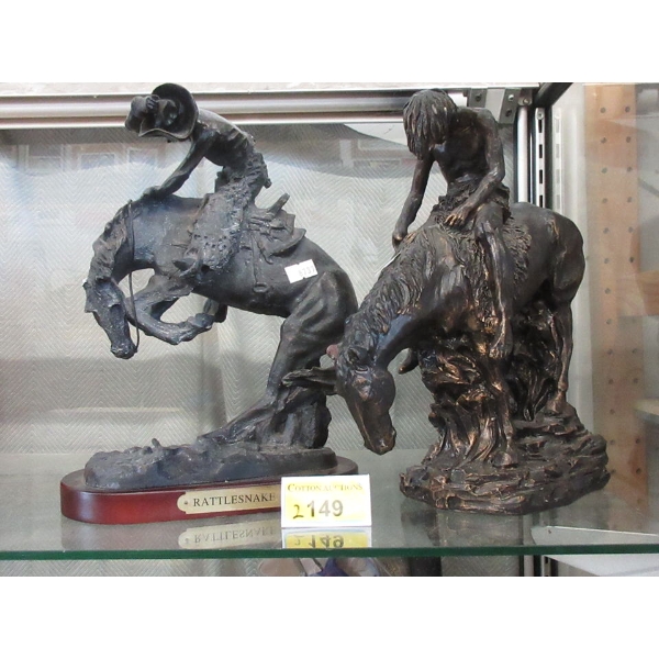 Remington & James Earl Fraser Replica Resin Statues