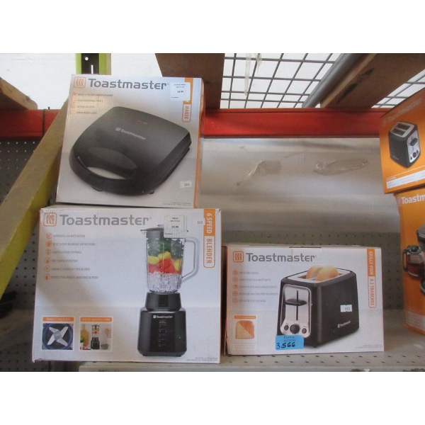 3 Toastmaster Small Kitchen Appliances - Black