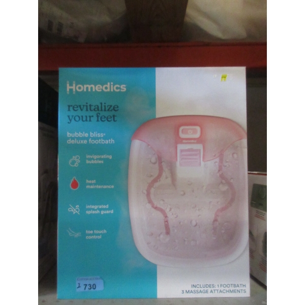 2 Homedics Pink Bubble Bliss Heated Foot Baths