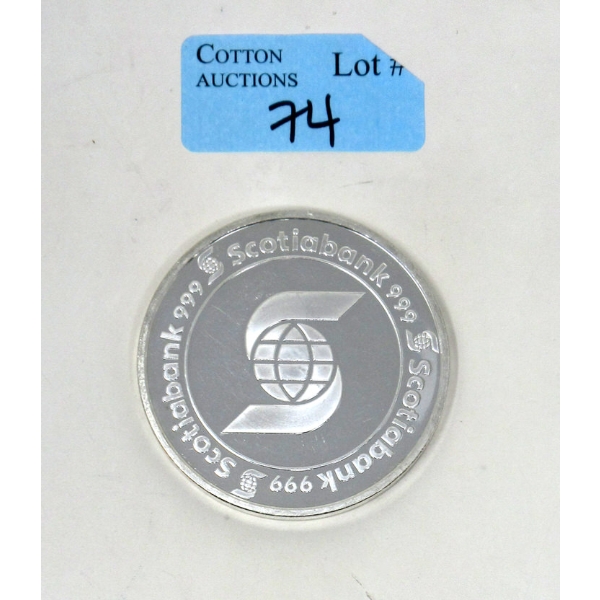 5 Oz .999 Silver Scotiabank Investor Round 