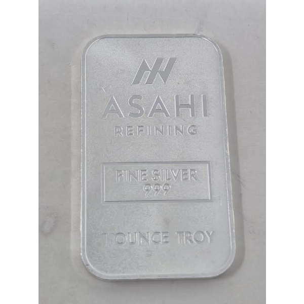 1 Oz .999 Silver Asahi Mint Bar 