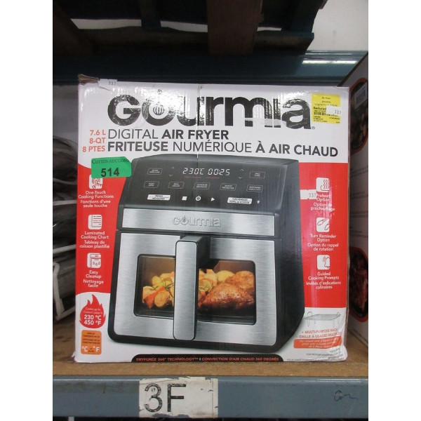 Gourmia Digital Air Fryer - 7.6 L / 8 QT