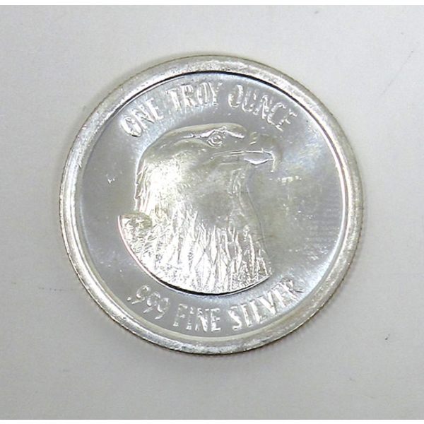 1 Oz .999 Silver Bald Eagle Round 