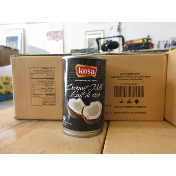 2 Cases of Kosa 165 ml Canned Coconut Milk 