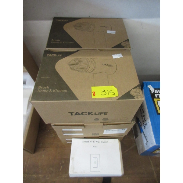 6 Tacklife Power Scrubber Attachments & 2 WiFi Switches
