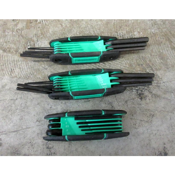 3 New Denali Folding 25 Hex Key Sets 