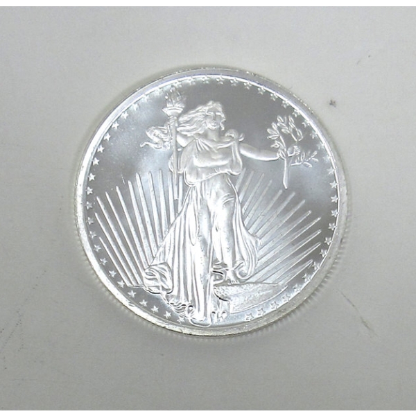 1 Oz .999 Silver St. Gaudens Round 