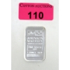 Image 1 : 1 Oz .999 Silver Johnson Matthey Bar 