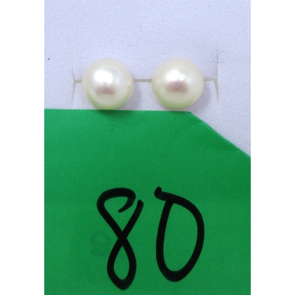 New 10 KT Gold 3 CT Freshwater Pearl Earrings