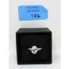 Image 3 : 1.7 CT Green Amethyst & Diamond Dinner Ring