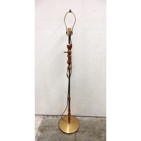 Vintage Floor Standing Reading Light - No Shade
