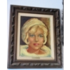 Image 1 : Framed Oil on Canvas of Marilyn Monroe