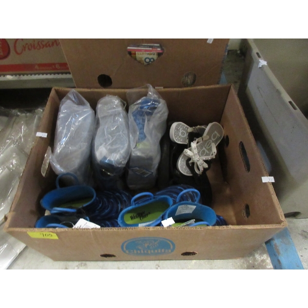 2 Pairs of Sandals and 5 New Pairs of Kids Rain Boots