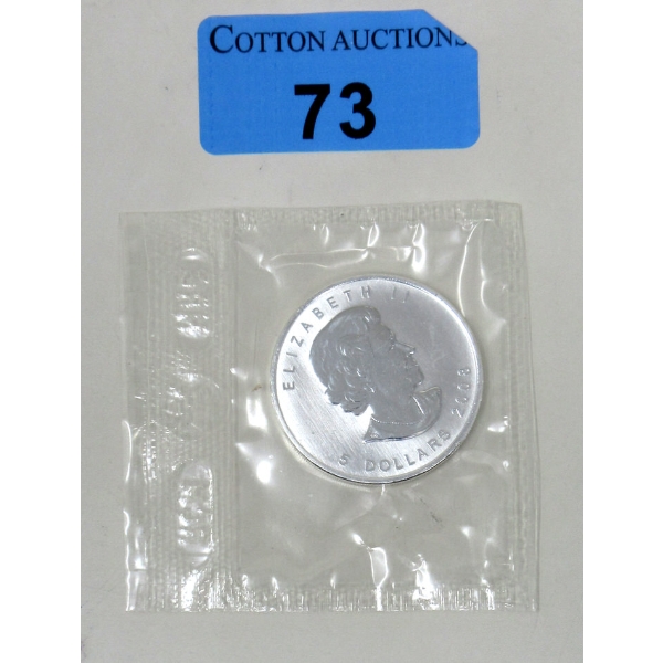 1 Oz .9999 Silver 2008 Flex Seal Maple Leaf Coin 