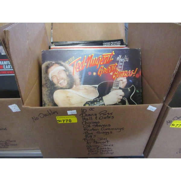 50 Vintage Vinyl LP Records - Majority are 1970s