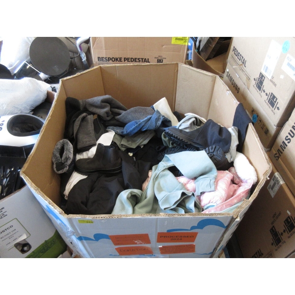 Skid of Overstock & Customer Return Clothing - As Is