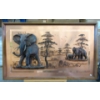 Image 1 : Wood Framed Copper and Resin 3D Wall Art