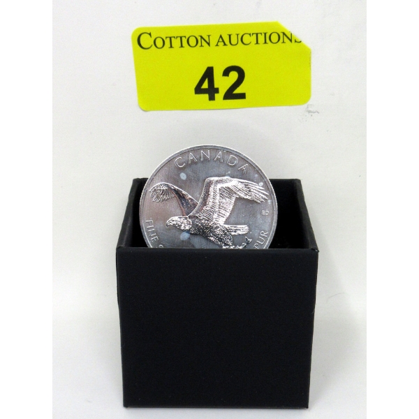 1 Oz .9999 Silver 2014 Soaring Bald Eagle Coin 