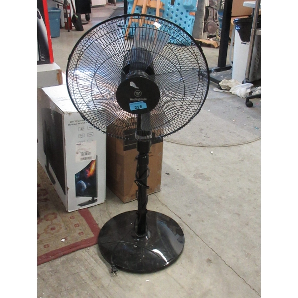 Black Westinghouse Pedestal Fan - No Box