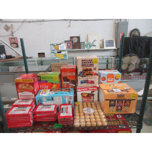Shelf Lot of Assorted Snack Food Products