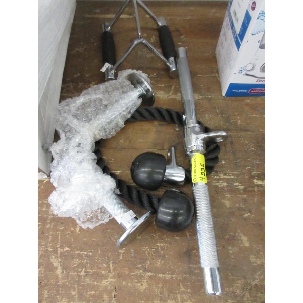 4 Piece Triceps Pull Down for Cable Home Gyms