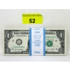 Image 1 : 100 x $1 USD Uncirculated Sequential Numbered Federal Reserve Bundle 
