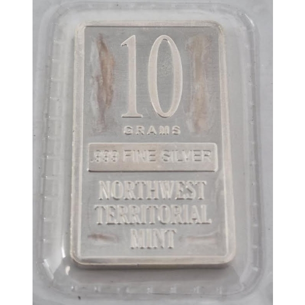 10 Gram .999 Silver Northwest Territorial Mint Bar