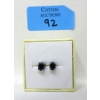 Image 2 : New 2 CT Sapphire Earrings set in .925 Silver  