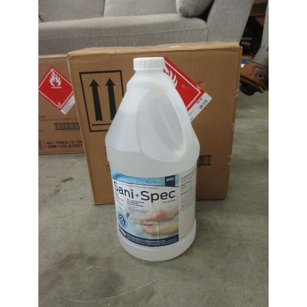 Case of 4 Sani-Spec Hand Sanitizing Gel with Aloe