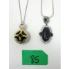 Image 1 : 2 Sterling Silver Pendants on 18" Sterling Chains