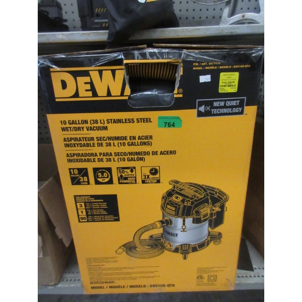 DeWalt Stainless Steel Wet/Dry Shop Vac