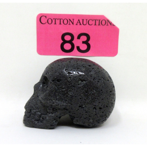 360.5 Carat Hand Carved Lava Rock Skull