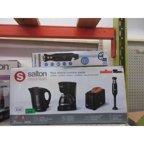 Salton Essentials Kitchen Set & Westing House Hand Blender 