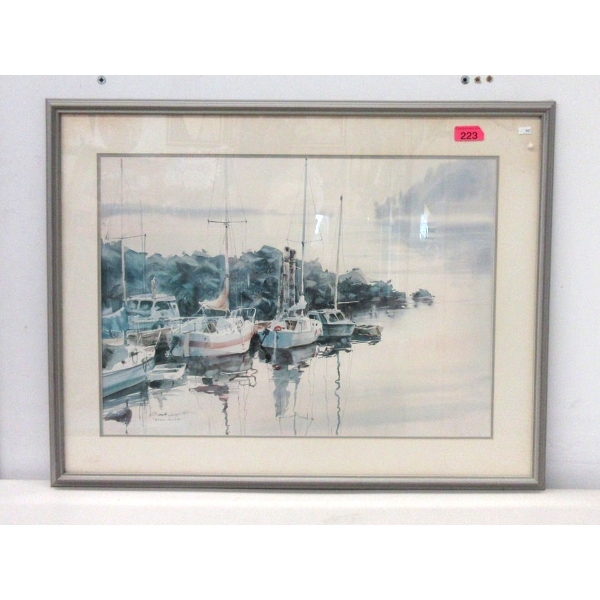 Brent Heighton Framed Harbour Print 